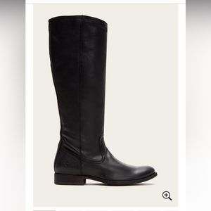 FRYE MELISSA INSIDE ZIP tall black boots